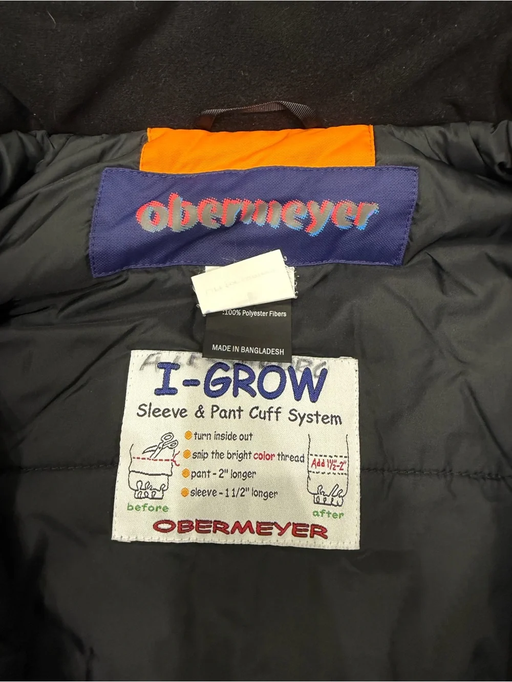 Obermeyer Kids Blue  Ski Winter Jacket Hooded Size 4
